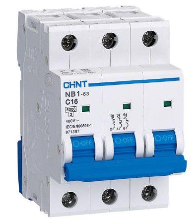 AUTOMATINIS JUNGIKLIS NB1-63,C3P 16A, CHINT NB1633NC16A