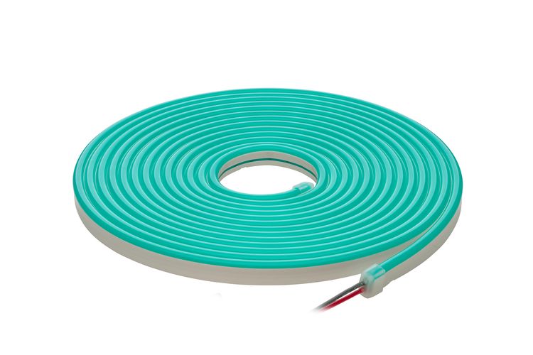 LED juosta NEON FLEX 12Vdc, 7.2W/m, karpoma 1cm, Žalia, 6x12mm, 5m ritė, IP67 NF-612-12V-G