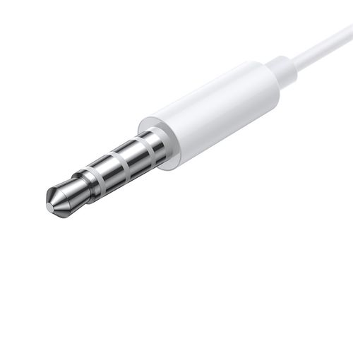 Ausinės 3.5mm su mikrofonu ir valdikliu laide, baltos NGCR020002 6932172607791