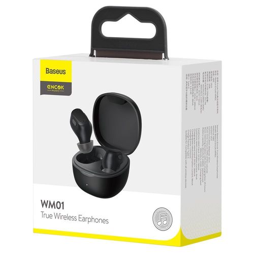 True Wireless Bluetooth Earphones WM01 with Charging Case, Black NGWM01-01 6953156224377