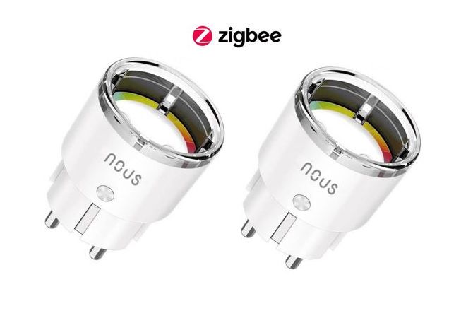 Умная ZigBee розетка NOUS A1Z (2шт) 15A со счетчиком энергии, TUYA / Smart Life NOUS-A1Z x2 5907772033524