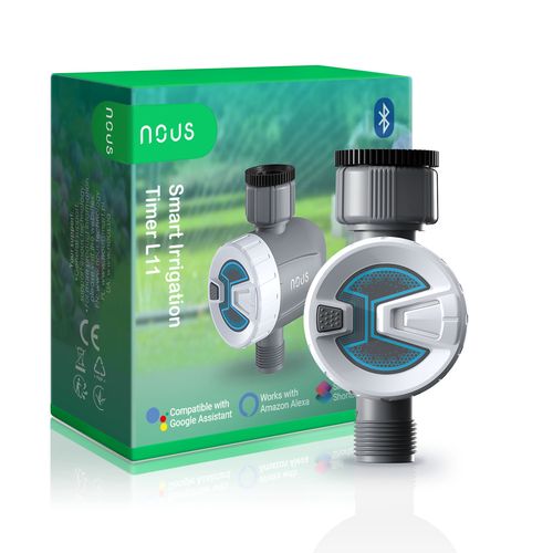 NOUS L11 smart Bluetooth irrigation timer, 3xAAA, 0.5bar-8bar, 1" - 3/4" pipe, TUYA / Smart Life NOUS-L11 5907772033661