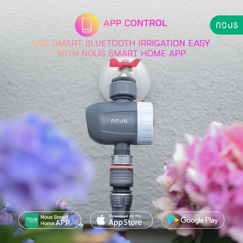 NOUS L11 smart Bluetooth irrigation timer, 3xAAA, 0.5bar-8bar, 1" - 3/4" pipe, TUYA / Smart Life NOUS-L11 5907772033661