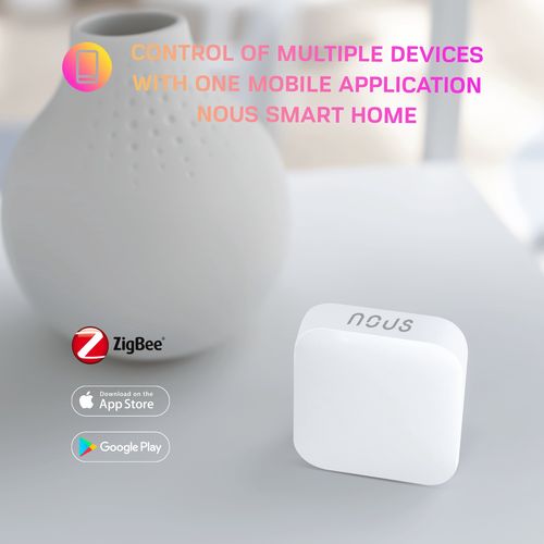 NOUS LZ4 мини умный беспроводной ZigBee выключатель, TUYA / Smart Life NOUS-LZ4