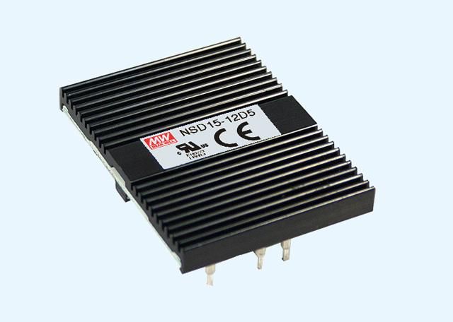 15W DC/DC converter 9.4-36V:12V 1.25A, MEAN WELL NSD15-12S12