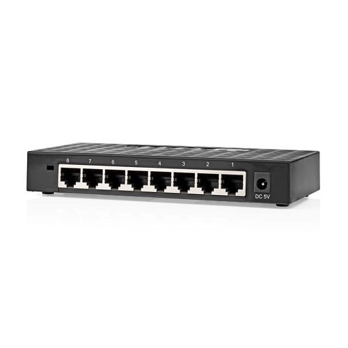 Network Switch | Wired speed: Gigabit | Number of ethernet ports: 8 NSWH8P110BK
