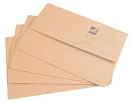 DOCUMENT WALLETS, A4/FOOLSCAP, 50PK BUFF KF23010