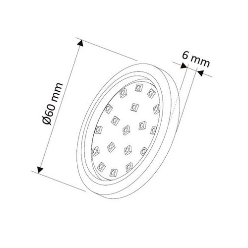 Поверхностный светильник ORBIT LED 1.5W, алюминий, 3000K ORBIT-AL-30K-01W 5900652142583