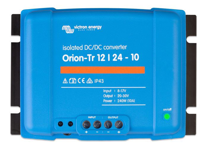 Преобразователь напряжения DC / DC 12V: 24V 10A 240W Orion-Tr, гальванически изолированный, IP43, Victron energy ORI122424110 8719076035244