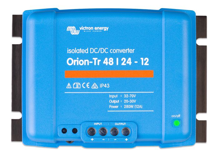 DC-DC преобразователи Orion-Tr с гальванической развязкой Orion-Tr 48 / 24-12A (280W) изолированный DC-DC преобразователь ORI482428110 8719076035299