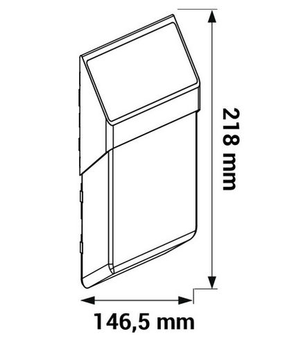 Indikacinis šviestuvas namo numeriui, su saulės baterija 0.5W, 50lm, 6000K, IP54, 2000mA ORO10046 5902533197224