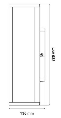 Светильник настенный наружный для лампы E27, NYX-2, IP54, ORO ORO10052 5902533197286