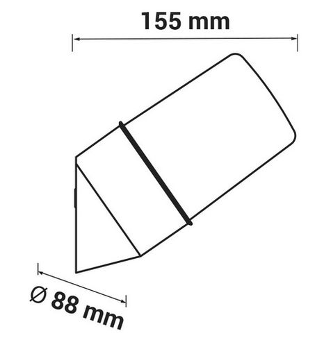 Sieninis lauko šviestuvas SAN, E27 lempai, IP54, ORO ORO10055 5902533197316