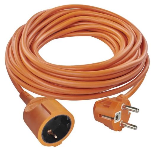 Current Extension cable 25m, 3x1.5 mm² 1 socket orange P01225R 8592920064542