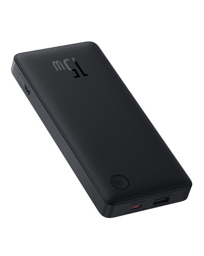 LiPo išorinis akumuliatorius (PowerBank) 10000mAh 15W USB + USB-C Airpow Lite juodas BASEUS P10067500123-00 6932172652593