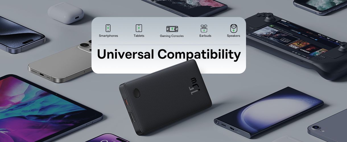 LiPo išorinis akumuliatorius (PowerBank) 10000mAh 15W USB + USB-C Airpow Lite juodas BASEUS P10067500123-00 6932172652593