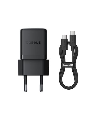 Sieninis įkroviklis Palm 30W USB-C QC3.0 PD3.0 su USB-C kabeliu 1m, juodas P10111605113-01 6932172677398