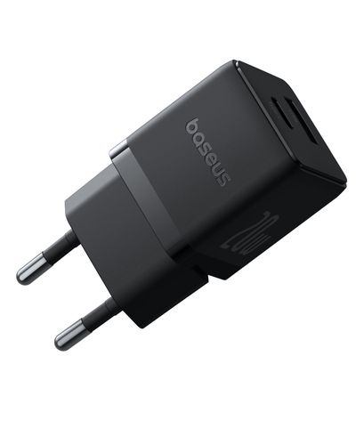 Wall Fast Charger Palm 20W USB + USB-C QC3.0 PD3.0 with USB-C Cable 1m, Black P10111608113-01