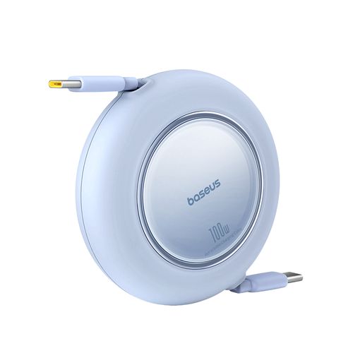 Кабель USB C - USB C 100W 2m выдвижной galaxy blue Free2Pull BASEUS P10364500313-00 6932172668570