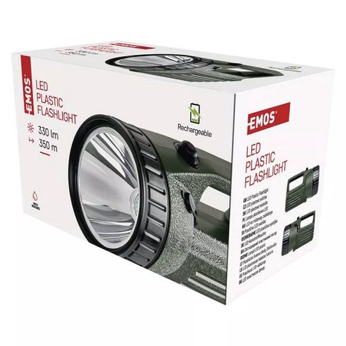 Žibintuvėlis 3810, įkraunamas, LED 10W 330lm, SLA 4V, 4Ah, EMOS P2307 8592920037676