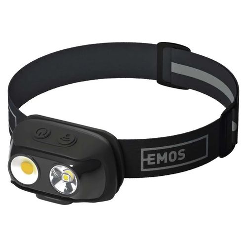 Žibintuvėlis ant galvos įkraunamas, LED, 500lm, Li-pol 1200 mAh, EMOS P3542 8592920122716