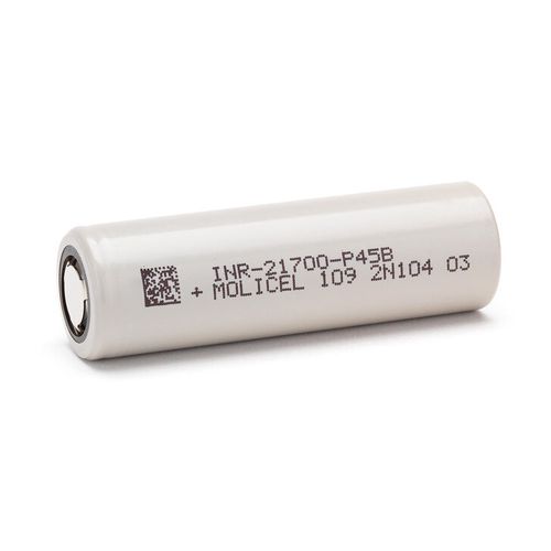 Rechargeable battery 18650 3.6V 4500mAh 45A Li-Ion Molicel INR-21700-P45B 21700/4200/P45B/MOL