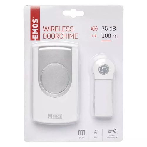 Wireless Doorbell, 75dB, 3xAA, P5723, EMOS P5723 8592920006641