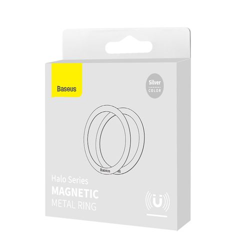 Magnetic Ring for Smartphones, Silver (2 pcs) PCCH000012 6932172612047