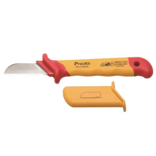 1000V Insulated Straight Blade Cable Knife 54x186mm PD-V003A Pro'sKit PD-V003A 4711552157161