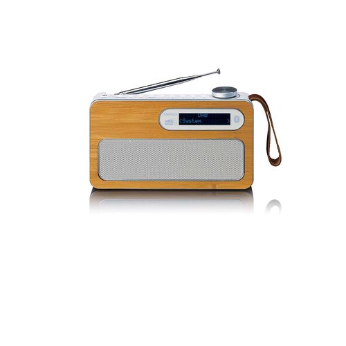 Portable DAB+ radio with Bluetooth® Eco friendly Bamboo PDR-040EF 8711902080589