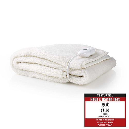 Electric Blanket | Underblanket | 1 Person | 150 x 80 cm | 3 Heat Settings | Washable | Overheating protection | Polyester / Synthetic PEBL120CWT1