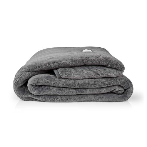 Electric Blanket | Overblanket | 1 Person | 200 x 180 cm | 9 Heat Settings | Washable | Overheating protection | Digital control | Fleece PEBL150CGY 5412810334773