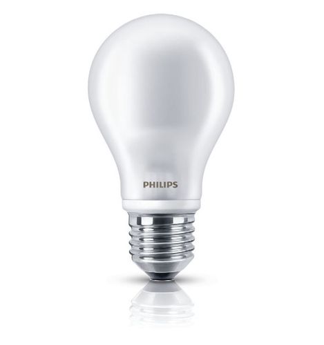 Лампа светодиодная 7 Вт (60 Вт) E27 теплый белый недиммируемая, PHILIPS PHIL/472187 8718696472187