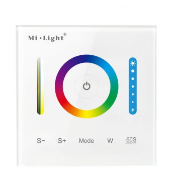 LED apšvietimo Mi Light valdymo pultelis RGB+CCT, įmontuojamas sienoje, belaidis PL-FUT-P3