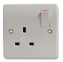 SWITCH SOCKET OUTLET, 1GANG K2757WHI