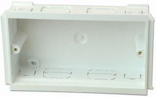 MOUNTING BOX, 2GANG, 35MM DEEP, WHITE VTS/7035 WHI