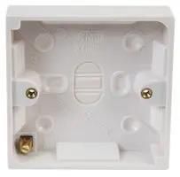 BOX , PATTRESS 1 GANG 16MM DEEP PE01009