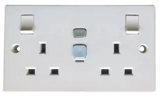 SWITCHED SOCKET 2 GANG RCD 2898