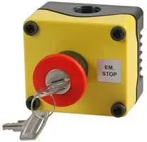 E-STOP SWITCH, SPST, 3A, 240, IP56/PANEL 1DE.01.03AB-POS