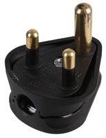 MAINS PLUG, POWER PLUG, 250V, 5A, BLK 5A PLUG BLACK