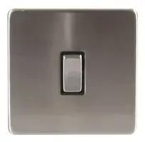 SWITCH 1 GANG BRUSHED CHROME BC1801