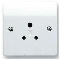 SOCKET 5A 1G ROUND PIN K771WHI