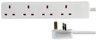 EXTENSION LEAD FOUR GANG 0.5M 1594 0.5M