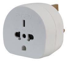 TRAVEL ADAPTOR ALL CONTINENTS TO UK, WHT PEL00140