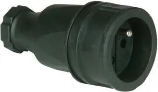 BELGIUM/FRENCH BLK RUBBER CONN IP20 2410-SC