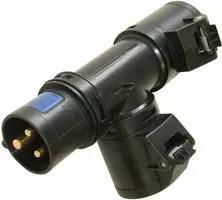 T CONNECT 1 IN 2 OUT 230V BLACK 94325003