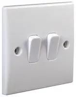 SWITCH 2 GANG 2 WAY CURVE PEL01391
