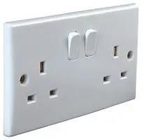 SWITCHED SOCKET DOUBLE CURVE PEL01394