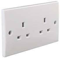 UNSWITCHED SOCKET DOUBLE CURVE PEL01396