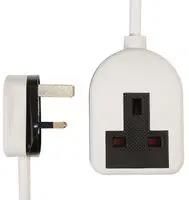 EXTENSION LEAD RUBBERISED 1G WHITE 10M PELB1210